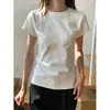 Em estoque + qualidade original Camiseta de manga curta para mulheres, adequada para silhuetas petite, top cropped