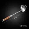 Espátula Antiescaldado para Cocina al por Mayor Espátula de Cocina de Acero Inoxidable 304 Espátula Pequeña Engrosada Mini Espátula de Madera de Palo de Rosa