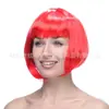 Pelucas Bob Coloridas Cuidadosamente Seleccionadas Gorro Bob Suministros para Fiestas Estudiante Cabello Corto Peluca Bob Cabello Liso Venta al Por Mayor
