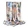 Nuevo chal étnico estampado recién pintado de doble uso para exteriores bufanda decorativa de sarga 90x90 bufanda lote