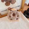 Lindo monedero de felpa de dibujos animados largo alto gordo doodle colgante para mochila monedero pequeño capibara oreja bolsa de almacenamiento para audífonos adornos