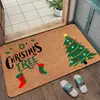 Amazon TEMU alfombrilla de suelo de Navidad estilo americano de palma de coco artificial más vendida, duradera, resistente a las manchas y antideslizante para entradas