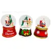 Bola de Cristal de Papá Noel de Resina Nieve Automática con Luces Led de Colores Bola de Nieve Campana Musical Bola de Agua Se Puede Personalizar