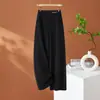Pantalones de traje negros de pierna ancha para mujer hechos a medida, súper ventas otoño 2026, fluidos, holgados, casuales de pierna recta