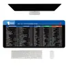 Mouse Pad de Atalhos de Teclado para Escritório Mais Vendido, Essencial para o Escritório, Borda com Trava de Precisão, Tapete de Mesa de Borracha Antiderrapante