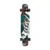 Prancha longa de 46 polegadas prancha profissional cor areia iniciante scooter de quatro rodas dupla curvada masculino e feminino escova de rua prancha de dança de rua