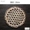 Esterilla de red de bambú tejida para olla de hierro fundido antiadherente, pieza de esterilla de bambú hexagonal para fondo de olla, artefacto antiadherente para fondo, red de esterilla de bambú, rejilla de bambú para estofar pescado