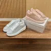 Zapatos Blancos Gruesos de Alta Definición J*C Jimmy 2024 Llenos de Diamantes Deportivos Casuales de Golf Conjuntos Tenis para Mujer