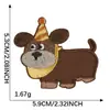 Dibujo Animado Autoadhesivo Mini Lindo Perrito DIY Accesorios de Ropa Decoración Funda de Teléfono Taza de Agua Parche Parche de Tela Bordado
