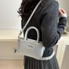 Primavera y Verano Pequeño y Exquisito 2025 Nuevo Casual Letra Color Sólido Simple Hombro Cruzado Pequeño Cuadrado Bolso de Mano para Mujer