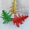 Árbol de Navidad con purpurina de colores, colgante para escritorio, adorno decorativo, pequeño árbol de Navidad de 16/20 cm
