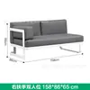 Conjunto de Sofá de Liga de Alumínio para Pátio de Villa ao Ar Livre, Sofá Simples à Prova d'Água para Varanda Aberta, Mesa de Centro para Escritório Duplo