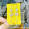 Aretes Largos de Borla Chapados en Cobre y Plata para Mujer Estilo Coreano Aretes Elegantes y Dulces de Alambre para Oreja Aretes