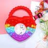 Bolsa de Silicona al por Mayor Bolso Cruzado para Niñas Almacenamiento Billetera para Monedas Alivio del Estrés Infantil Bolsa Tote de Hombro con Burbujas Bolsa de Almacenamiento Regalo
