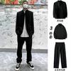 Traje juvenil casual estilo chino con cuello vertical, estilo Zhongshan, para hombre, 2024