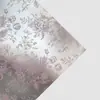 Producto Nuevo para el Día de San Valentín 2026 Papel de Regalo para Ramo de Flores Plateado Mate Empaque Impermeable Engrosado de Gatito Papel de Envoltura para Flores
