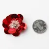 Pegatinas de Flor de Lentejuelas Decorativas para Tela, Accesorios de Cuentas, Bolsos, Zapatos y Sombreros, Cuentas Sueltas, Parches para Ropa, Calcomanías, Hecho a Mano para DIY