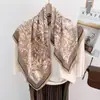 Nuevo Bufanda de Algodón y Lino de 68 cm con Tacto Natural Cuadrada Pequeña Estilo Coreano Moda Versátil Profesional para Viajes Salir Protección Solar Pañuelo para la Cabeza de Mujer