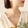 Colar com pingente de diamante e algarismos romanos simples europeus e americanos, brincos e joias femininas F297-P150