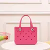 Bolsa de Playa Eva en Stock, Bolsa Tote Grande de Almacenamiento para Viaje, Bolsa de Eva con Agujeros Estilo Cesta Moldeada Estampada