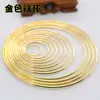 Aplique apanhador de sonhos anel feito à mão anel de ferro dourado anel de metal círculo acessórios de joia material apanhador de sonhos atacado