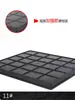 Bandeja Antiestática Plástico Negro No. 11 Caja de Rotación para Pantallas de Teléfono Móvil Bandeja Plana Industrial ESD