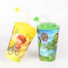 Taza de Agua para Niños Patrón 3D Personaje Estudiantes de Primaria Hombres y Mujeres Taza de Plástico Taza Publicitaria Fabricante Taza con Boquilla Al por Mayor