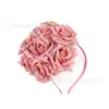 Temporada de Corridas da Amazon Transfronteiriça Headpiece Floral Vintage Acessórios de Cabelo Europeu e Americano Headwear para Performance de Noiva Banquete Fornecimento Atacado