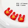 Bolso de Mano Colorido Pintura Acrílica Bolsa de Basura a Través del Agujero Joyería DIY Accesorios con Cuentas Cadena para Teléfono Móvil Llavero