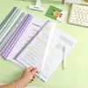 Carpeta degradada con insertos transparentes, álbum de documentos, carpeta para exámenes, especial para estudiantes de primaria, para coleccionar y organizar certificados para la escuela secundaria