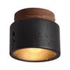 Luminária de Teto de Corredor de Personalidade Simples Nórdica Pedra Buraco Negro Minimalista Preto Corredor Casa Casa Meio Antigo Lâmpadas de Varanda