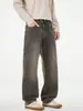 Ropa para Hombre Muqiu Colección Otoño 2026: Pantalones de Mezclilla Lavados Vintage, Talla Grande para Hombre, Elásticos, Pantalones Largos Versátiles