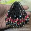 Cordón Plano Trenzado Nudo Plano Llavero Hecho a Mano Lanyard Semi-Terminado para DIY Colgante de Nudo de Diamante para Coche