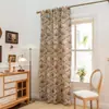 Decoración Navideña Americana Country Más Vendida de Amazon Dormitorio Sala de Estar Cortinas con Estampado Floral Blackout para Ventana Abuhardillada Venta al por Mayor de Fábrica