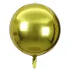 Ventas Directas Transfronterizas Globos Redondos de Papel de Aluminio 4D de 50 Pulgadas 60 Pulgadas 22 Pulgadas Tema de Cumpleaños Fiesta Globos Decorativos de Papel de Aluminio