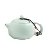 Bule Mate Dingyao Pote Único Bule de Cerâmica Doméstico Forno Ru Pote Xishi Suprimentos de Hotel Conjunto de Chá Kung Fu