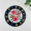 Nova 3mm perfurado dupla face impresso cristal impresso acrílico placa artesanal diy rattan cesta tecida placa inferior acessórios de hardware