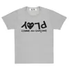Bestseller transfronteiriço: Nova camiseta estilo japonês para casal com estampa de coração Comme des Garcons, unissex de manga curta estampa CDG por Play Bao Ling