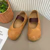 Sapatos Mary Jane retrô estilo francês para aumentar a altura para mulheres, novidade outono 2026, sapatilhas versáteis de tira única com sola macia