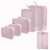 Tela de Memoria Viaje Transfronterizo Almacenamiento Juego de Seis Piezas, Organizador Impermeable para Ropa y Artículos de Tocador, Almacenamiento de Compresión Portátil Expandible