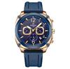 Reloj cronógrafo de cuarzo para hombre, multifuncional, deportivo, con correa de silicona agradable para la piel, estilo boutique, 83018m