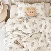 Estilo Ins Edredón de Verano de Algodón Puro con Estampado de Flores Clase A Hilo Doble Capa Edredón de Soja Infantil para Bebé Individual Relleno de Edredón para Aire Acondicionado Lavable a Máquina