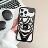 Funda Creativa de Payaso Elegante con Recortes Galvanizados y Disipación de Calor para Teléfono Móvil Adecuada para Iphone1716Promax Carcasa Blanda TPU