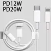 Cable de Carga Rápida para Teléfono Móvil Pd12W 20W Super Carga Rápida Adecuado para Cable de Carga Apple Cable de Datos Venta al por Mayor