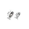 Acero inoxidable 304 hebilla de cintura de cuentas, hebilla de hueso de cuentas, chapado en oro, conexión de cadena de cuentas, hebilla de joyería, accesorios de joyería DIY