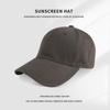 Gorra de Béisbol de Cabeza Grande de 65 cm para Mujer con Cara Pequeña, Sombrero Deportivo Versátil con Etiqueta R para Hombre, Gorra con Visera Estilo Coreano, Sombrero de Protección Solar de Moda