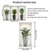 1.0m Adesivos de Parede Plantas Verdes Plantas em Vaso Janelas Falsas Pinturas Decorativas Adesivos de Parede Parede de Fundo Adesivos de Parede Decorativos Adesivos de Parede Autoadesivos