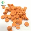 Almofada Redonda de Espuma Eva Perfurada Laranja, Almofada Redonda Pequena de Espuma Espessa e Carimbada, Gaxeta de Espuma Antiderrapante e Absorvente de Choque