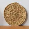 Estilo Japonés Cuerda de Paja Paja Calabaza Redonda Hierba Anti-quemaduras Aislante Taza Plato Base para Ollas Esterilla de Cocina para el Hogar Nueva Chinoiserie