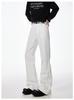 Jeans Blancos Americanos de Corte Limpio para Hombre 2025 Verano Tendencia Pareja Estilo Coreano Pantalones Casuales
